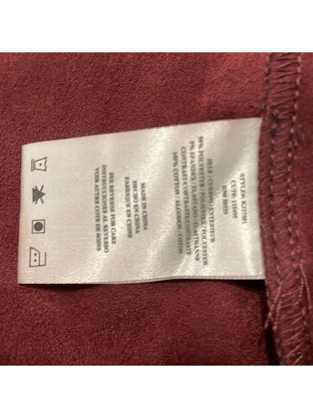 Kut from the Kloth Maroon faux suede jacket blazer size S - Picture 6 of 6